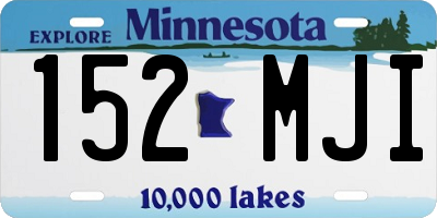MN license plate 152MJI