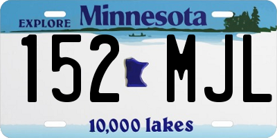 MN license plate 152MJL