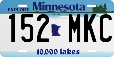 MN license plate 152MKC