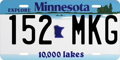 MN license plate 152MKG