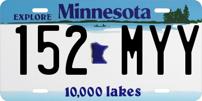 MN license plate 152MYY