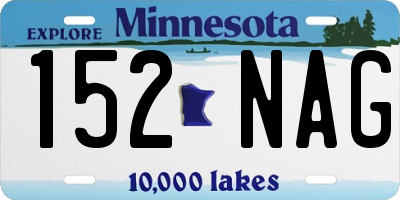 MN license plate 152NAG