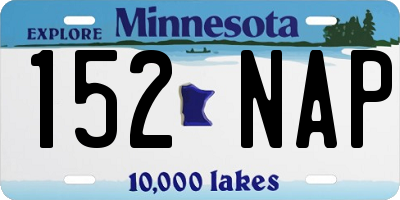 MN license plate 152NAP