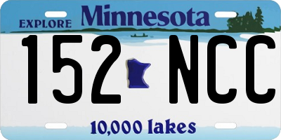 MN license plate 152NCC