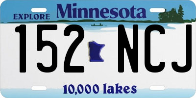 MN license plate 152NCJ