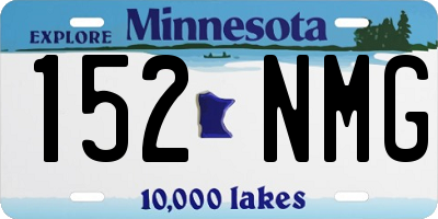 MN license plate 152NMG