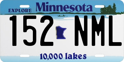 MN license plate 152NML