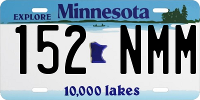 MN license plate 152NMM