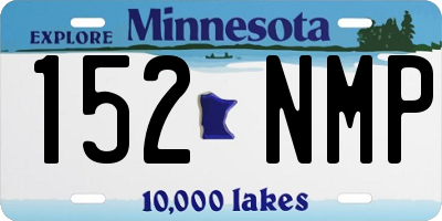 MN license plate 152NMP