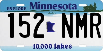 MN license plate 152NMR
