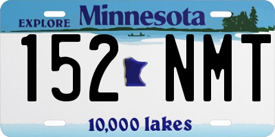 MN license plate 152NMT