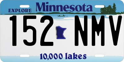 MN license plate 152NMV