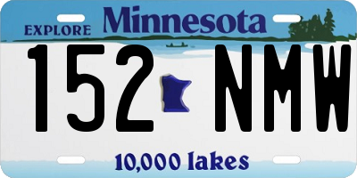 MN license plate 152NMW