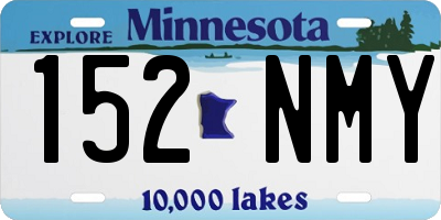 MN license plate 152NMY
