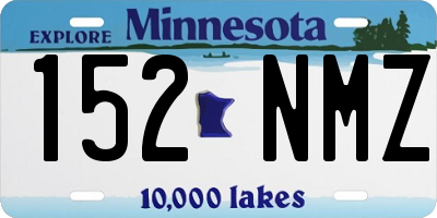 MN license plate 152NMZ