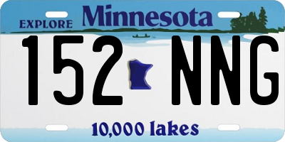 MN license plate 152NNG
