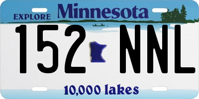 MN license plate 152NNL