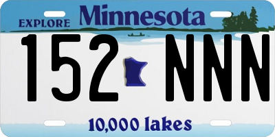MN license plate 152NNN