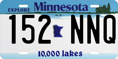 MN license plate 152NNQ