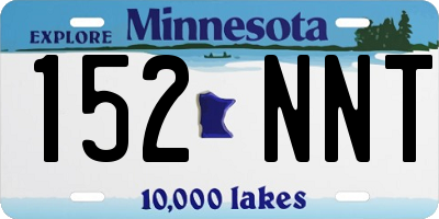 MN license plate 152NNT