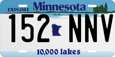 MN license plate 152NNV