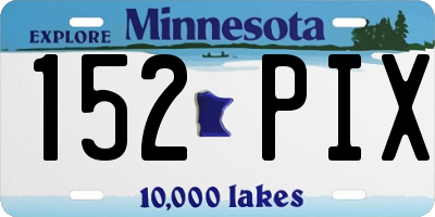 MN license plate 152PIX