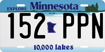 MN license plate 152PPN