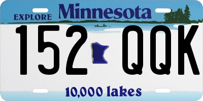 MN license plate 152QQK