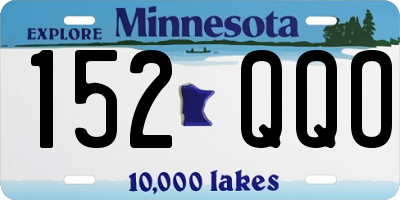 MN license plate 152QQO