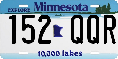 MN license plate 152QQR