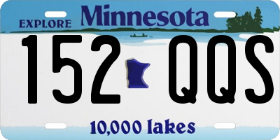 MN license plate 152QQS