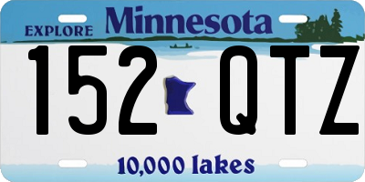 MN license plate 152QTZ