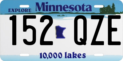 MN license plate 152QZE