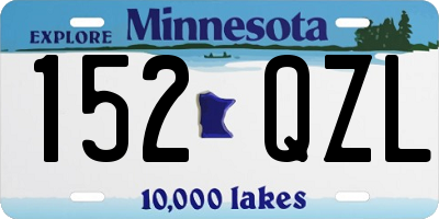 MN license plate 152QZL