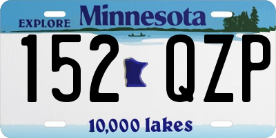 MN license plate 152QZP
