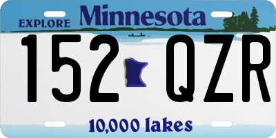 MN license plate 152QZR
