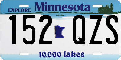 MN license plate 152QZS