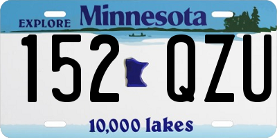MN license plate 152QZU