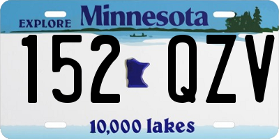 MN license plate 152QZV
