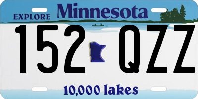 MN license plate 152QZZ