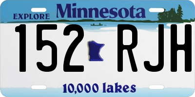 MN license plate 152RJH