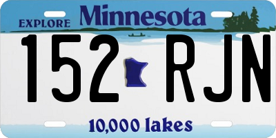 MN license plate 152RJN