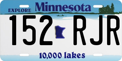 MN license plate 152RJR