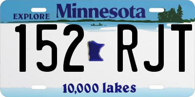 MN license plate 152RJT