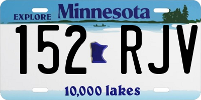 MN license plate 152RJV