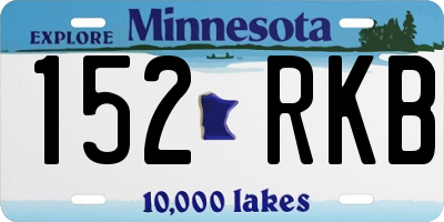 MN license plate 152RKB