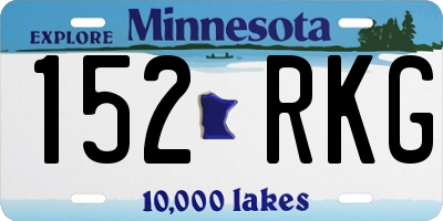 MN license plate 152RKG
