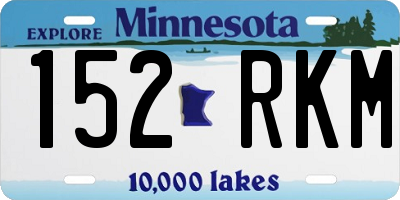 MN license plate 152RKM