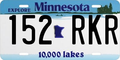 MN license plate 152RKR