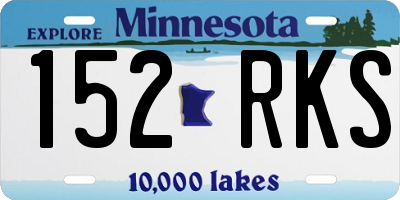MN license plate 152RKS